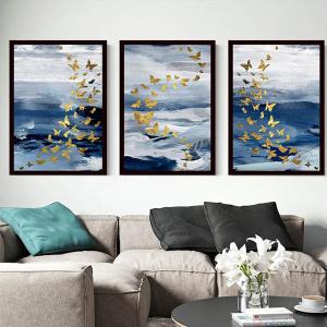 3枚セット 33×43cm アートパネル 枠付きフレーム絵画 夏 パラダイス