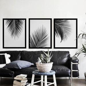 3枚セット 33×43cm アートパネル 枠付きフレーム絵画 四季 ポップ
