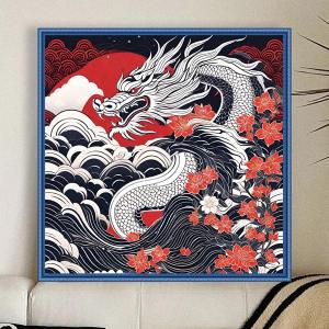 中級 フル ダイヤモンドアート キット ビーズ刺繍 桜 サクラ 公園 幻想