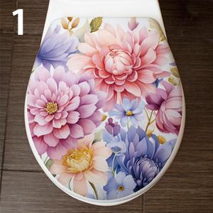 トイレ用 イラストステッカー 便器のふた フラ...の詳細画像1