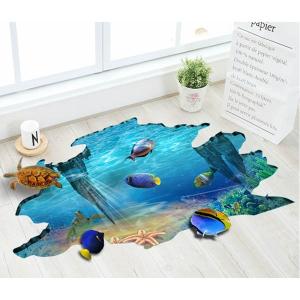 床用 ウォールステッカー 地面の穴 海底 熱帯...の詳細画像1