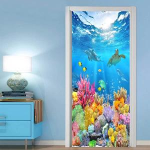 ドアステッカー トリックアート 海底 珊瑚礁 イ...の商品画像
