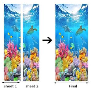 ドアステッカー トリックアート 海底 珊瑚礁 ...の詳細画像3