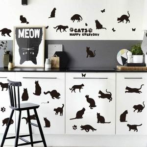 ネコ シルエットステッカーの商品一覧 通販 Yahoo ショッピング