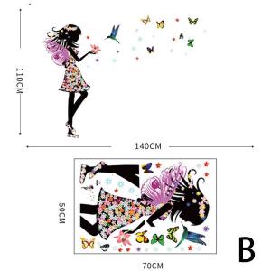 ウォールステッカー フェアリー シルエット 花...の詳細画像4