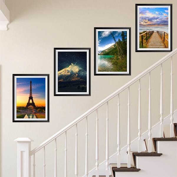 ウォールステッカー アートパネル風 風景写真 景色 自然 絶景 エッフェル塔 だまし絵 壁デコ 北欧...