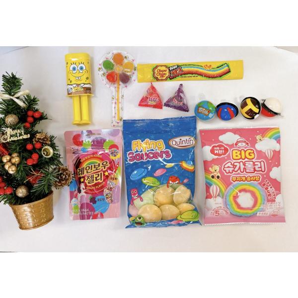 クリスマスセット 韓国お菓子詰め合わせギフト クリスマスプレゼント クリスマスラッピング  韓国グミ...