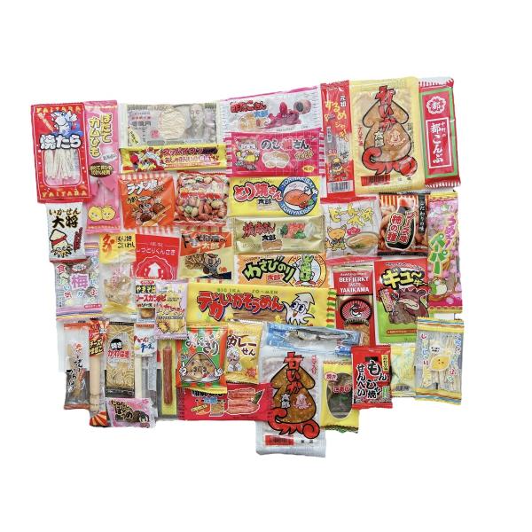 駄菓子おつまみ40点セット おつまみ 珍味 お菓子 駄菓子  一口サイズ イベント お祭り 景品 プ...