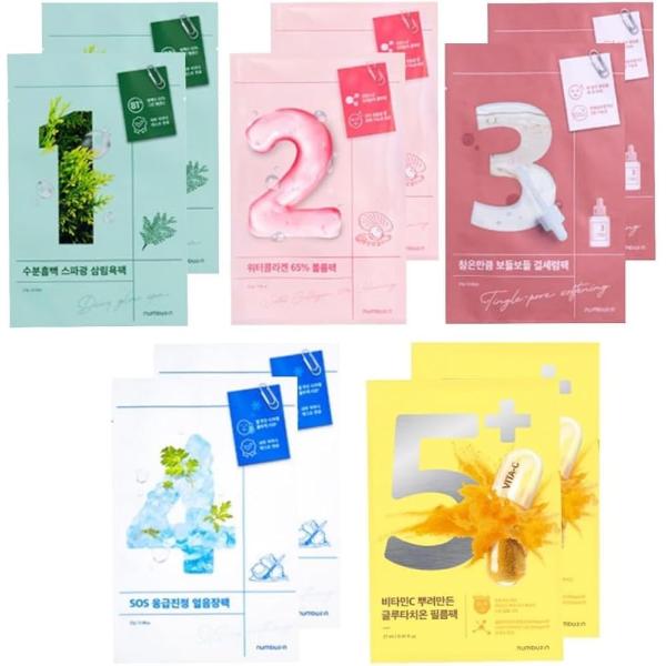 ナンバーズイン フェイスマスク パック 1番 2番 3番 4番 5番 韓国 人気 コスメ お試し 各...