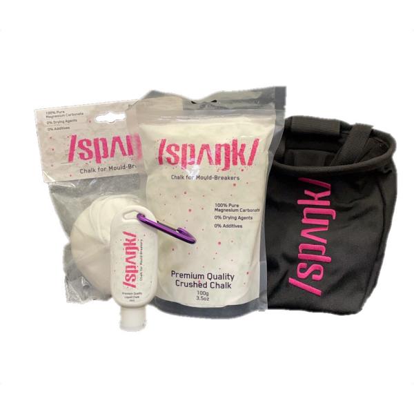 Spunk ボルダリング スターターセット(チョーク&amp;バッグ ４点セット)