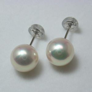 アコヤパールピアス アコヤ真珠ピアス 8,7mm ラウンド｜pearl-baroque