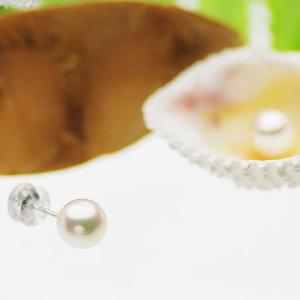 ブライダル 贈り物 高級 淡水真珠 パール スタッド ピアス 約6.0mm 結婚式 冠婚葬祭 本真珠 フォーマル カジュアル メンズ プレゼント