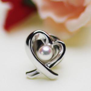 TASAKI】タサキ パール・ピンブローチ イニシャル A SILVER刻印