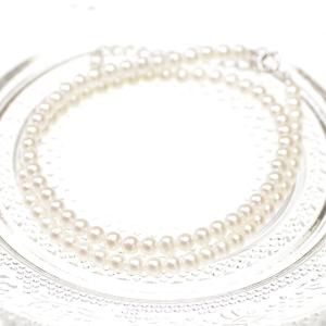 極細アコヤ真珠ネックレス 3.0-3.5mm ベビーパール 長さ変更可能 金具