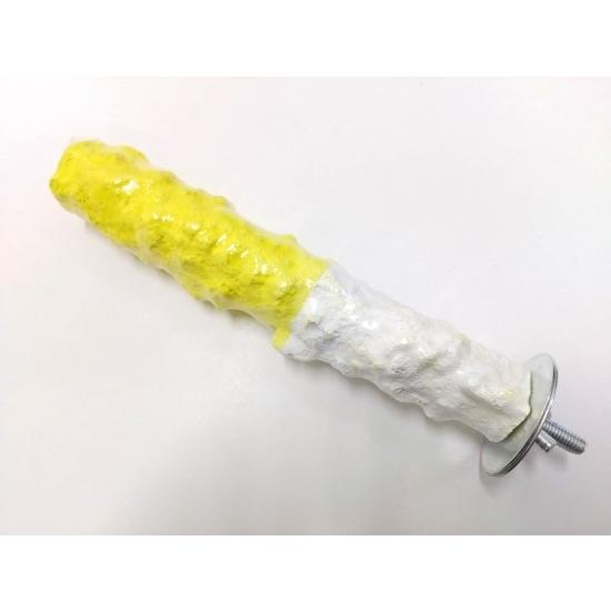 カルシウムパーチ Mサイズ（パイナップル＆バナナ）フルーツ風味 止まり木 ミネラルブロック インコ ...