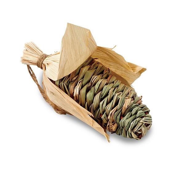 MARUKAN 編み編みコーン(M) とうもろこし型の囓れるおもちゃ インコ オウム 鳥 牧草 い草...