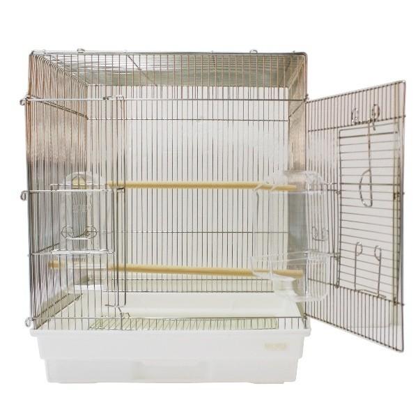 HOEI 465インコ手のり G W465×D465×H565 鳥かご ケージ 角 オカメインコ ウ...