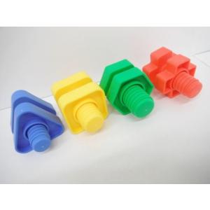 カラフルバードトイ「ボルト＆ナット」1個 ハンドトイ インコ オウム おもちゃ ねじ ネジ 知育 鳥