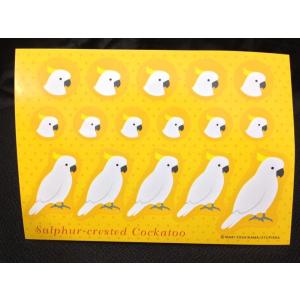 シールかわいいインコのステッカー♪