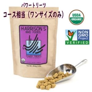 ハリソン/HARRISON'S パワートリーツ 454gオーガニックフード インコ オウム ペレット レッドパーム 餌 鳥 無着色 おやつ