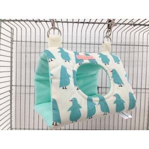 Rainbow ペンギンのさんかくトンネル（ホワイト×Sサイズ）インコ