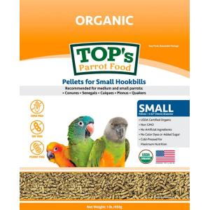 Top's Parrot Food トップ パロット フード（スモール）453g オーガニック ペレット USDA認定 ナチュラル オキナインコ シロハラインコ トップス 無着色 鳥 餌