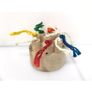 穴におやつを隠してフォージング！ 紐の色別におやつの種類を変えて知育も！ #1027