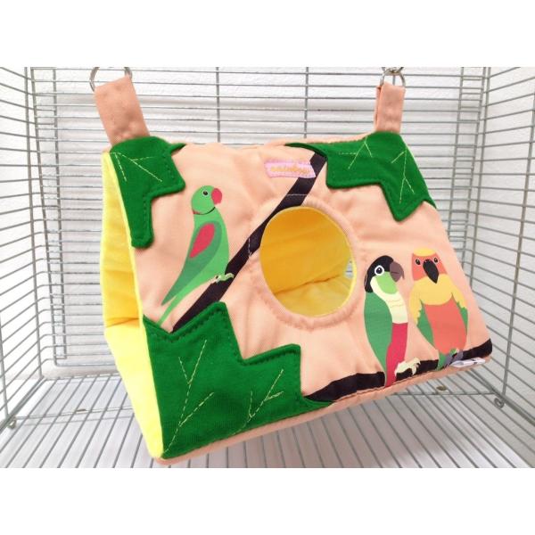Rainbow なかよしバードさんかくトンネル（M）インコ オウム 鳥 ベッド バード テント おも...
