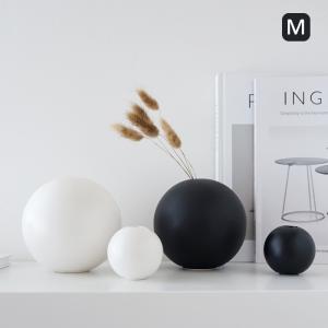 フラワーベース 一輪挿し 丸型 マット ホワイト ブラック