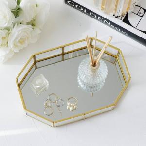 ミラートレイゴールド シンプル トレー収納 ディスプレイ