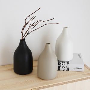 フラワーベース 造花専用 花瓶 北欧 陶器 白...の詳細画像2