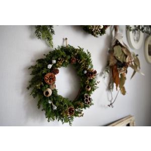フレンチナチュラルなクリスマスリース(プリザー...の詳細画像2