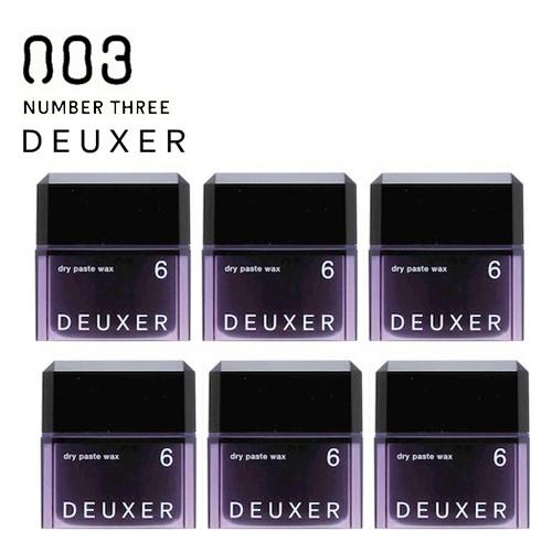 ナンバースリー DEUXER デューサー ドライペーストワックス6 80g 6個セット