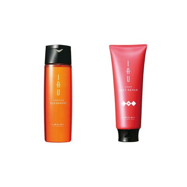 ルベル IAU イオ クレンジング クリアメント 200mlクリーム メルトリペア 200gセット