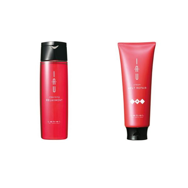 ルベル IAU イオ クレンジング リラックスメント 200mlクリーム メルトリペア 200gセッ...
