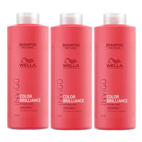 ウエラ インヴィゴ INVIGO カラーブリリアンス カラーヘア シャンプー 1000ml 3本セッ...
