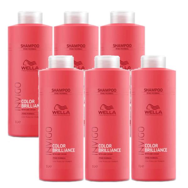 ウエラ インヴィゴ INVIGO カラーブリリアンス カラーヘア シャンプー 1000ml 6本セッ...