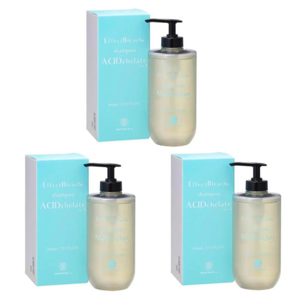 パール化研　エフェクトブリーチ アシッドキレートシャンプー 400ml (3点セット)
