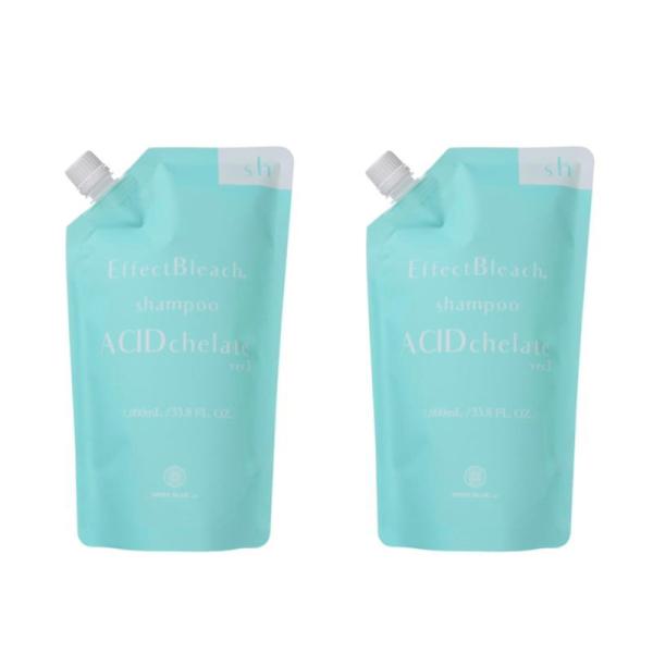パール化研　エフェクトブリーチ アシッドキレートシャンプー 1000ml リフィル (2点セット)