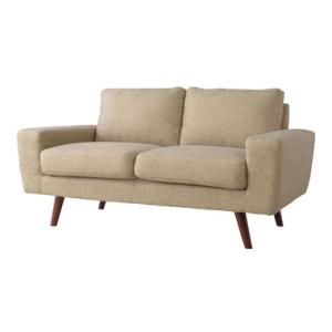ルシア 2人掛 ソファ（GS-87BE/ベージュ）SOFA 2P　脚取り外し可能　ロータイプ使用可能　ローソファ　　インテリア　家具　おしゃれ