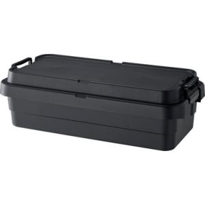 トランクカーゴ スタッキング 70L（TC-70SLBK/ブラック） 収納 ロータイプ アウトドア キャンプ バーベキュー ブラック　W78×D39×H24｜peeeece