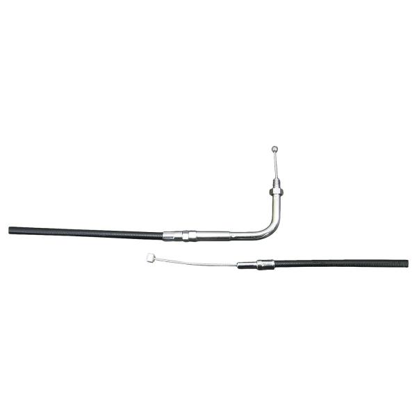 ソフテイル ダイナ ツーリング 33in スロットルケーブル 90° ブラック -95y BT用