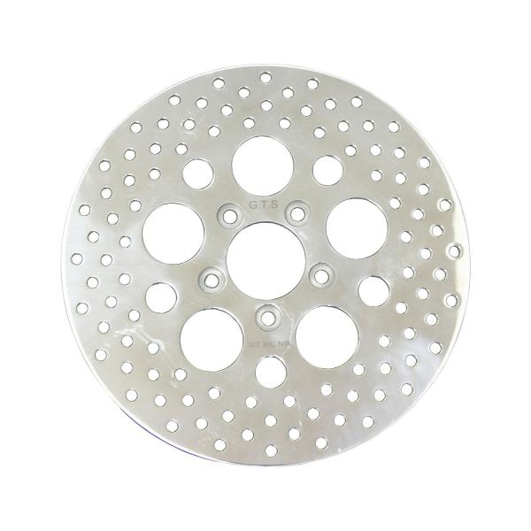 ダイナ スポーツスター XL ドリルドステンレスローター 00y- フロント ミラーポリッシュ