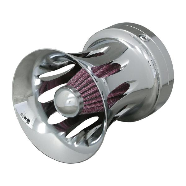 ソフテイル ダイナ ツーリング スポーツスター XL スロッテッドファンネルエアクリーナー クローム