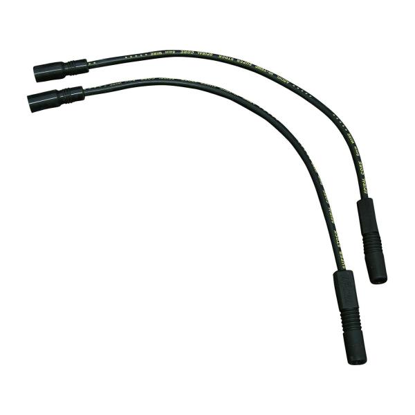 スポーツスター XL プラグコード 黒8mmスパイラルコア 04-06XL 99-08ツアラー