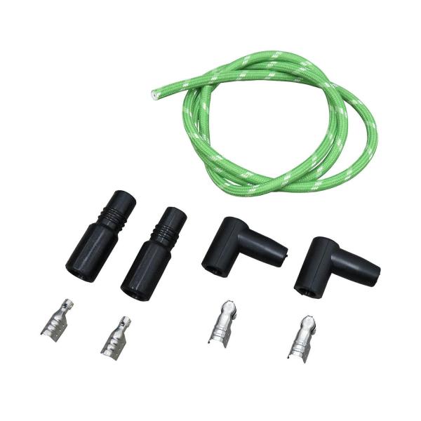 スポーツスター XL 布巻きプラグコードセット TC・04y-XL 緑