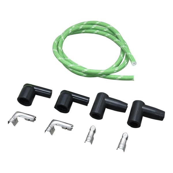 スポーツスター XL 布巻きプラグコードセット -99yBT・-03yXL 緑 90°