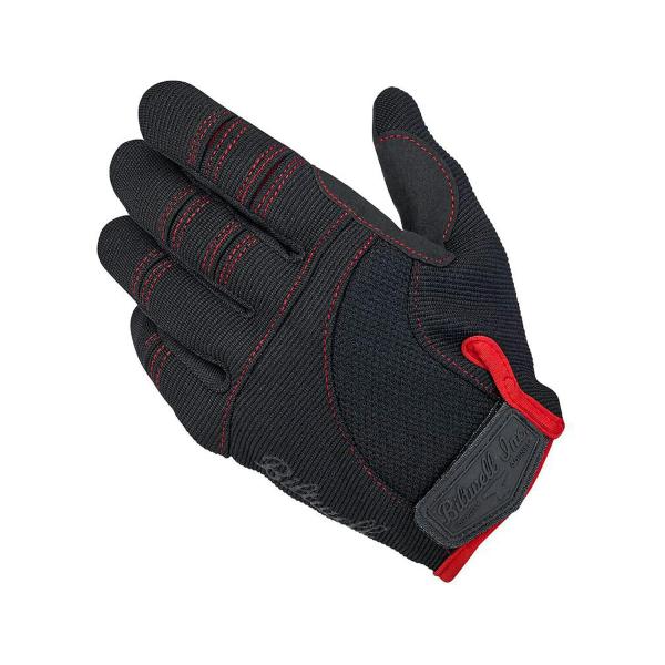 スポーツスター Biltwell モトグローブ ブラック/レッド XS