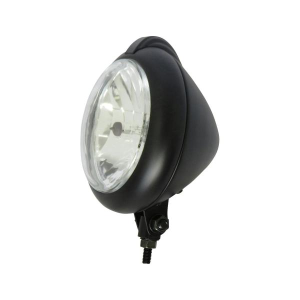 5-3/4in ユニティタイプヘッドライト ブラック クリアーレンズ