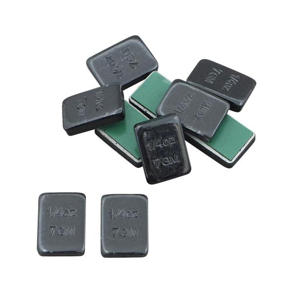 1/4oz ホイールウエイト スチール ブラック 10個パック